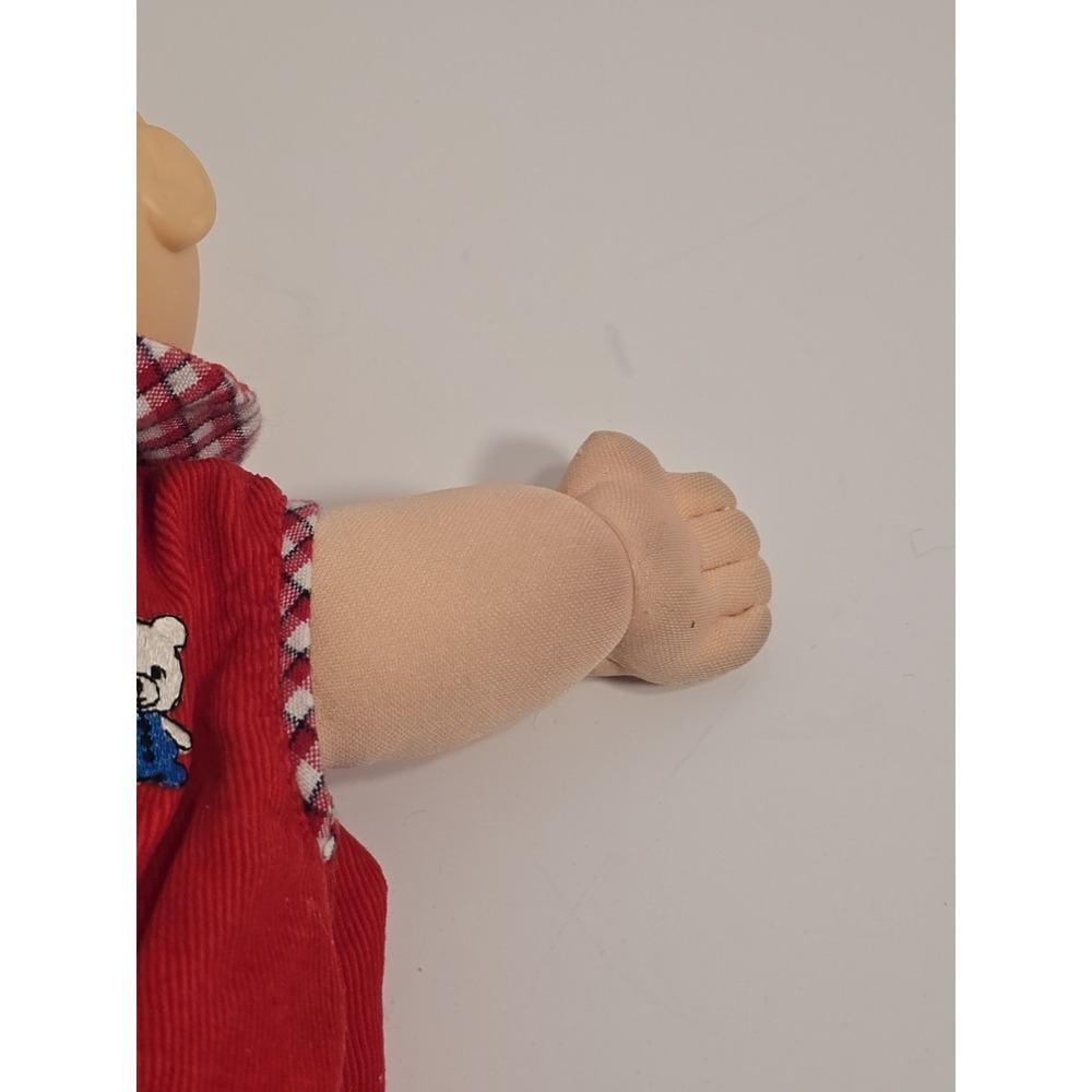 Cabbage Patch Kids 1982 Vintage Premmie Boy Doll Red Corduroy Overalls Blue Eyes - Picture 5 of 16